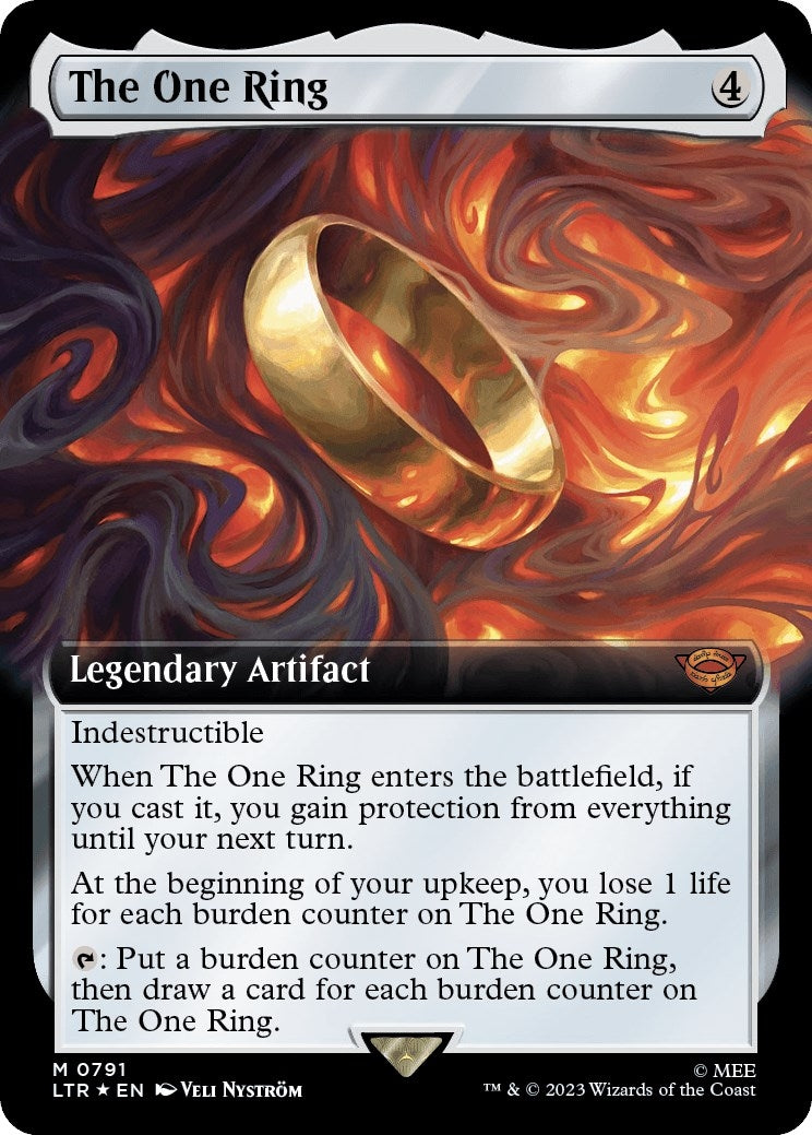 The One Ring (Extended Art) (Surge Foil) (791) (Universes Beyond: The Lord of the Rings: Tales of Middle-earth)