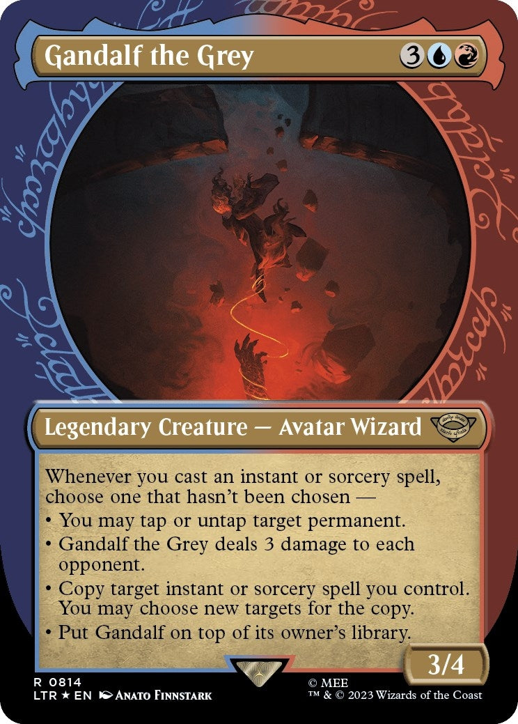 Gandalf the Grey (Showcase) (Surge Foil) (814) (Universes Beyond: The Lord of the Rings: Tales of Middle-earth)