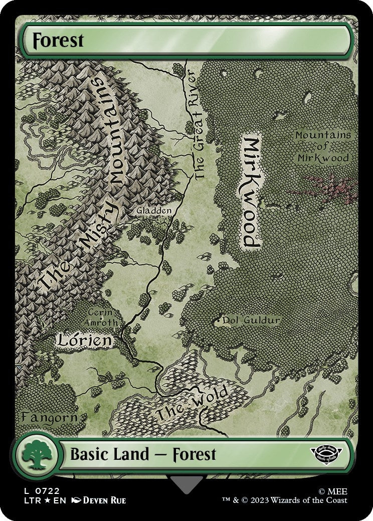 Forest (0722) (Surge Foil) (722) (Universes Beyond: The Lord of the Rings: Tales of Middle-earth)