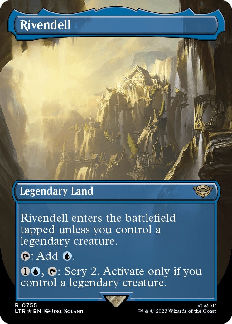Rivendell (Borderless) (Surge Foil) (755) (Universes Beyond: The Lord of the Rings: Tales of Middle-earth)