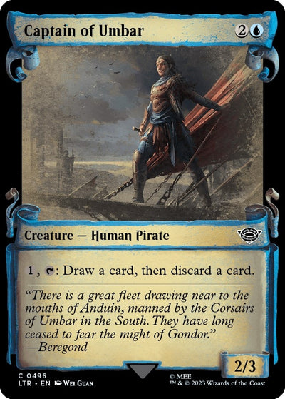 Captain of Umbar (Showcase Scrolls) (496) (Universes Beyond: The Lord of the Rings: Tales of Middle-earth)