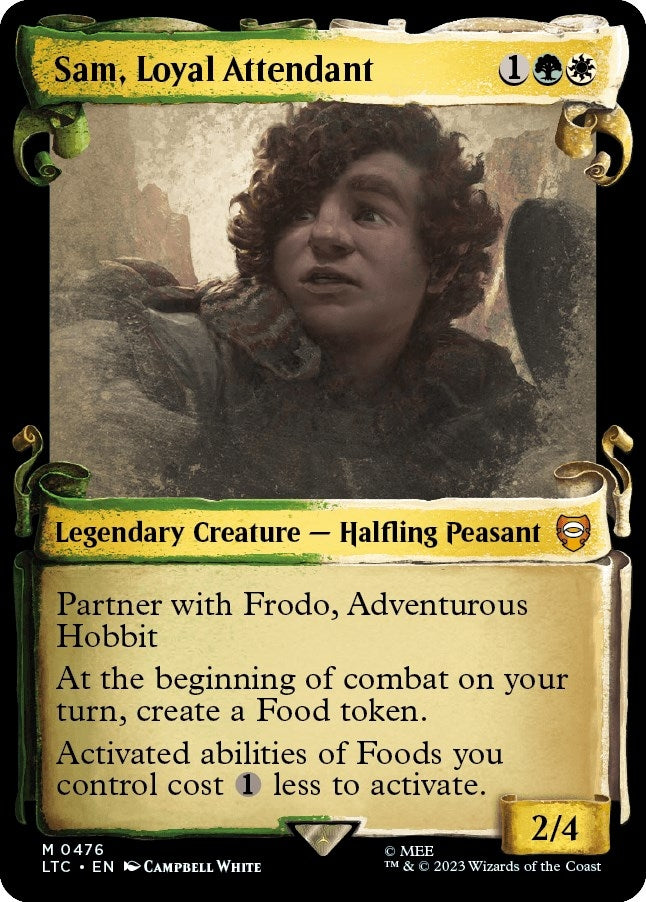 Sam, Loyal Attendant (Showcase Scrolls) (476) (Commander: The Lord of the Rings: Tales of Middle-earth)
