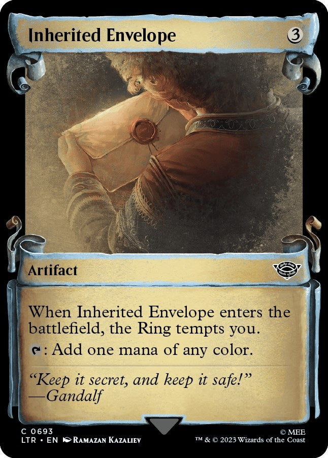 Inherited Envelope (Showcase Scrolls) (693) (Universes Beyond: The Lord of the Rings: Tales of Middle-earth)