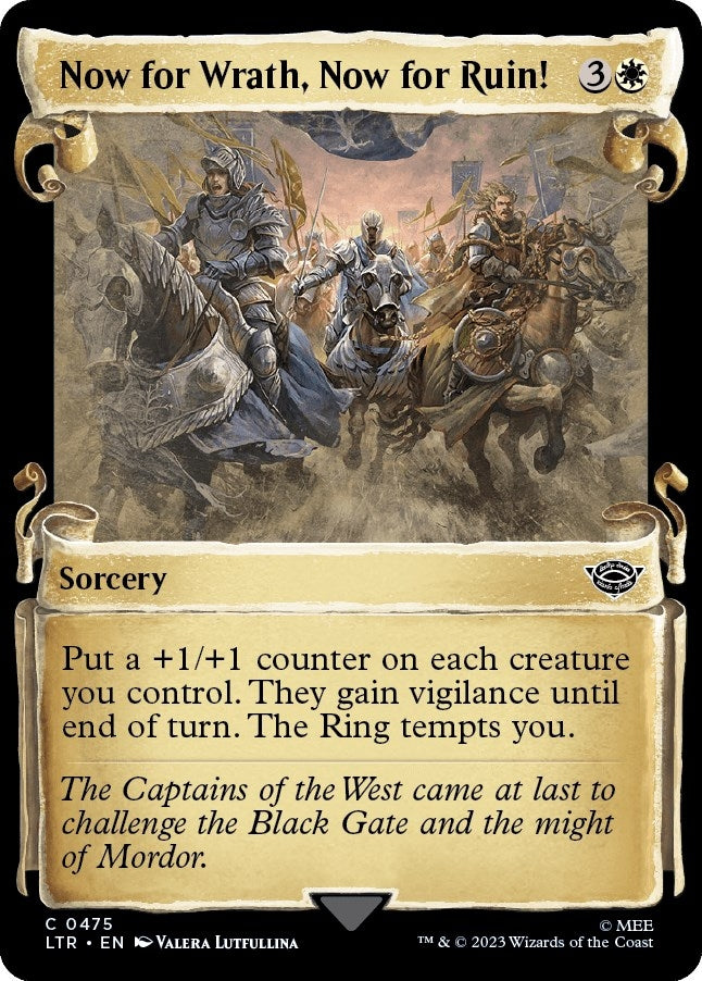 Now for Wrath, Now for Ruin! (Showcase Scrolls) (475) (Universes Beyond: The Lord of the Rings: Tales of Middle-earth)