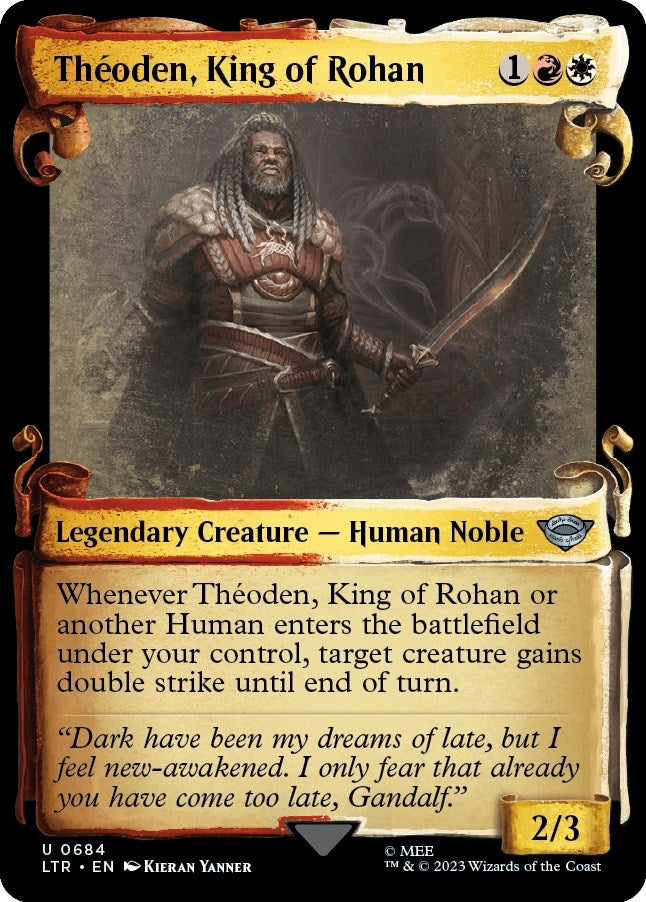 Theoden, King of Rohan (Showcase Scrolls) (684) (Universes Beyond: The Lord of the Rings: Tales of Middle-earth)