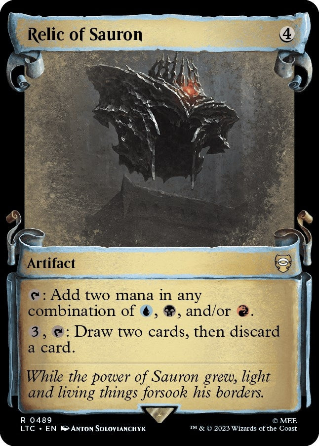 Relic of Sauron (Showcase Scrolls) (489) (Commander: The Lord of the Rings: Tales of Middle-earth)