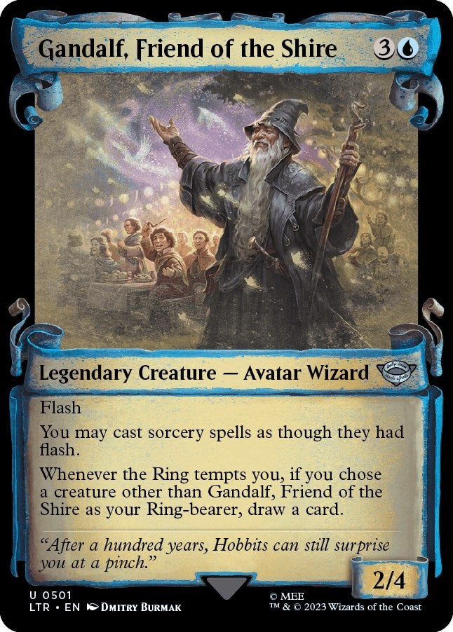 Gandalf, Friend of the Shire (Showcase Scrolls) (501) (Universes Beyond: The Lord of the Rings: Tales of Middle-earth)