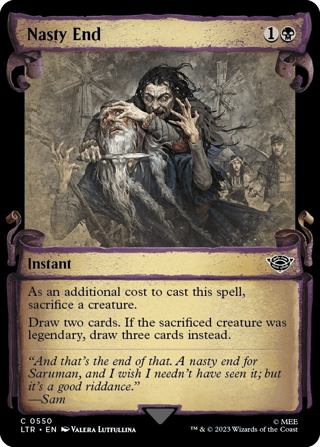 Nasty End (Showcase Scrolls) (550) (Universes Beyond: The Lord of the Rings: Tales of Middle-earth)