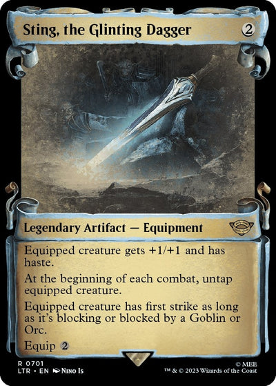 Sting, the Glinting Dagger (Showcase Scrolls) (701) (Universes Beyond: The Lord of the Rings: Tales of Middle-earth)