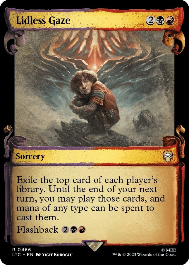 Lidless Gaze (Showcase Scrolls) (466) (Commander: The Lord of the Rings: Tales of Middle-earth)