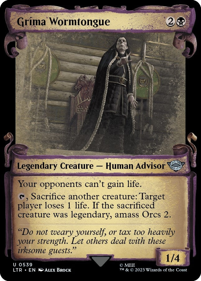 Grima Wormtongue (Showcase Scrolls) (539) (Universes Beyond: The Lord of the Rings: Tales of Middle-earth)
