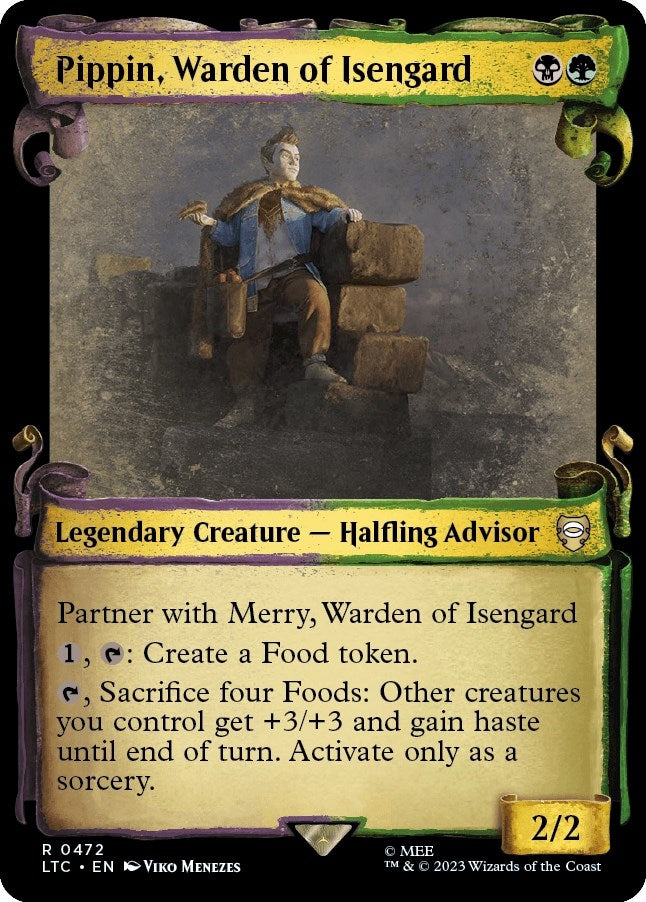 Pippin, Warden of Isengard (Showcase Scrolls) (472) (Commander: The Lord of the Rings: Tales of Middle-earth)