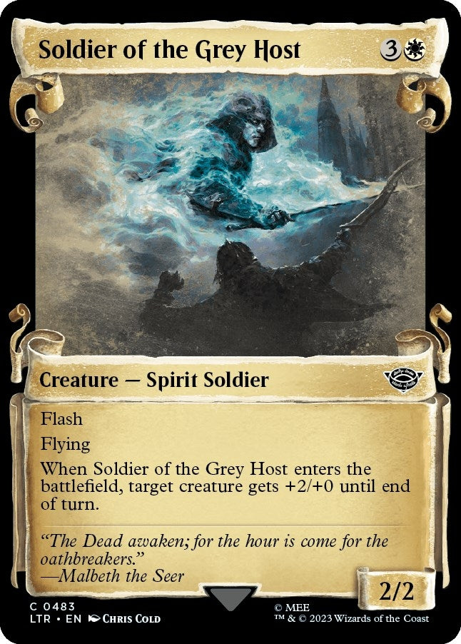 Soldier of the Grey Host (Showcase Scrolls) (483) (Universes Beyond: The Lord of the Rings: Tales of Middle-earth)