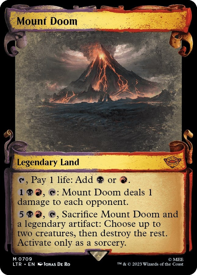 Mount Doom (Showcase Scrolls) (709) (Universes Beyond: The Lord of the Rings: Tales of Middle-earth)