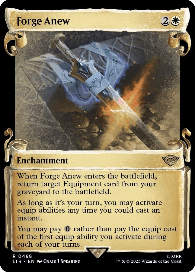 Forge Anew (Showcase Scrolls) (468) (Universes Beyond: The Lord of the Rings: Tales of Middle-earth)