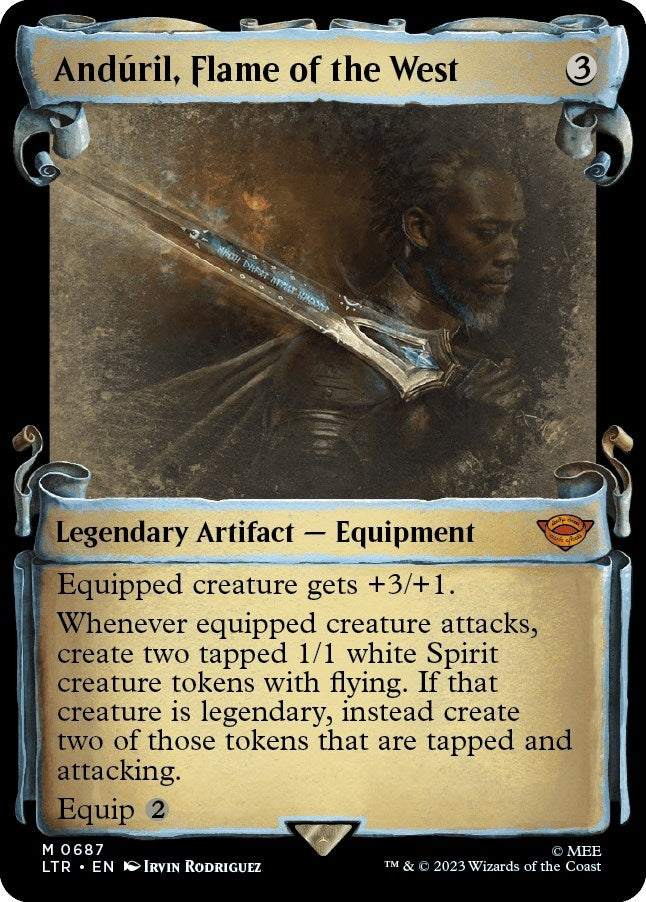 Anduril, Flame of the West (Showcase Scrolls) (687) (Universes Beyond: The Lord of the Rings: Tales of Middle-earth)
