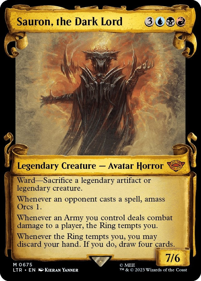 Sauron, the Dark Lord (Showcase Scrolls) (675) (Universes Beyond: The Lord of the Rings: Tales of Middle-earth)