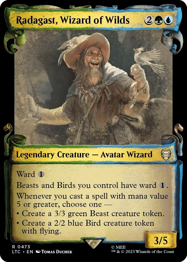 Radagast, Wizard of Wilds (Showcase Scrolls) (473) (Commander: The Lord of the Rings: Tales of Middle-earth)