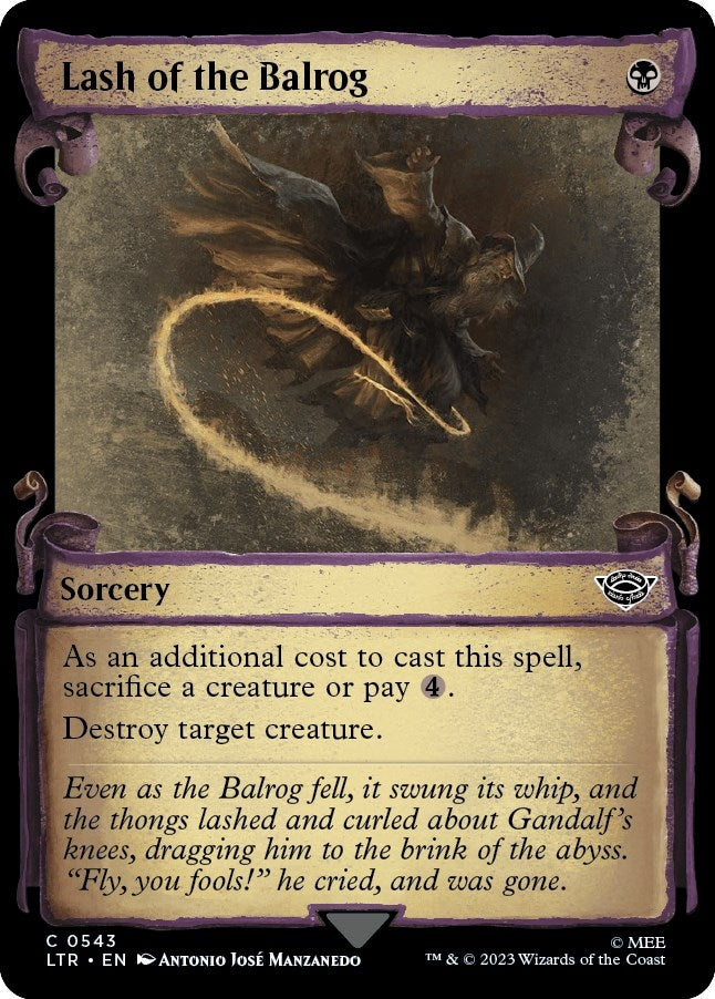 Lash of the Balrog (Showcase Scrolls) (543) (Universes Beyond: The Lord of the Rings: Tales of Middle-earth)