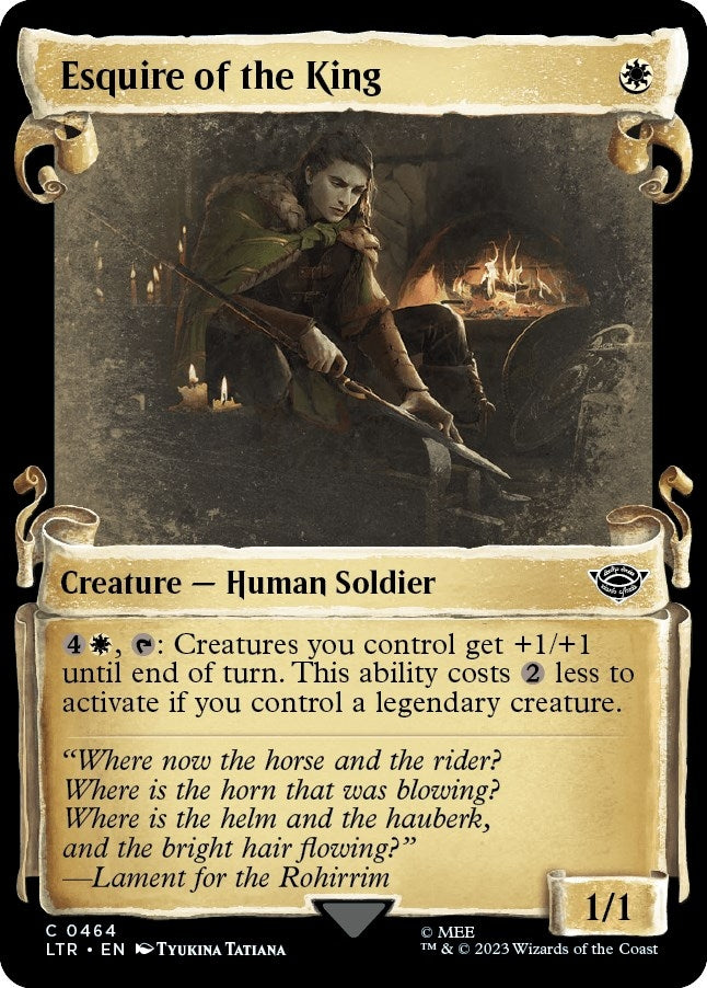Esquire of the King (Showcase Scrolls) (464) (Universes Beyond: The Lord of the Rings: Tales of Middle-earth)
