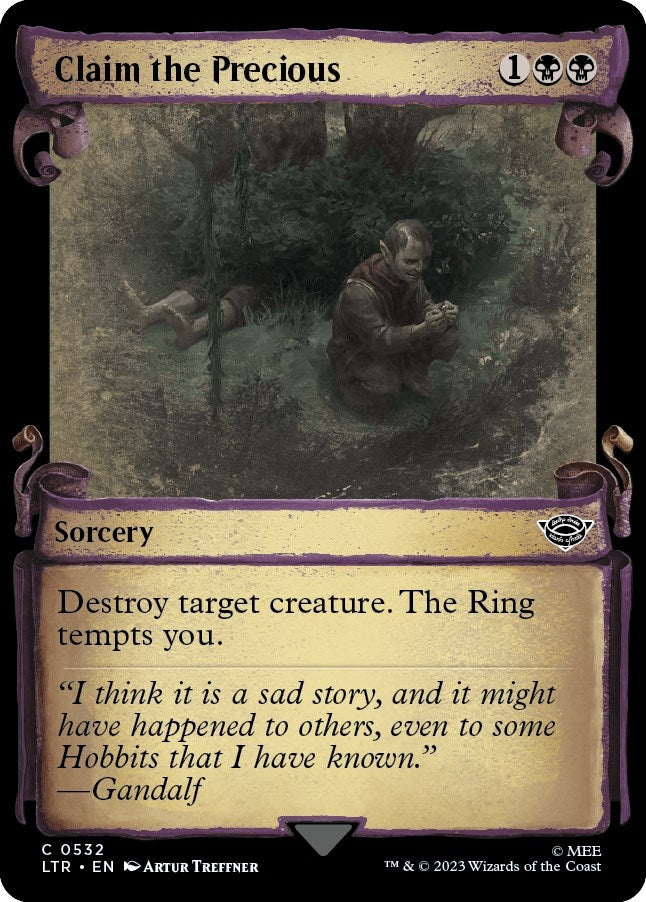 Claim the Precious (Showcase Scrolls) (532) (Universes Beyond: The Lord of the Rings: Tales of Middle-earth)