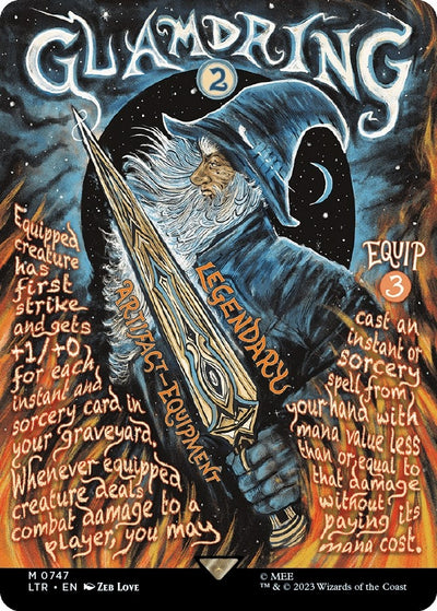 Glamdring (Borderless Poster) (747) (Universes Beyond: The Lord of the Rings: Tales of Middle-earth)