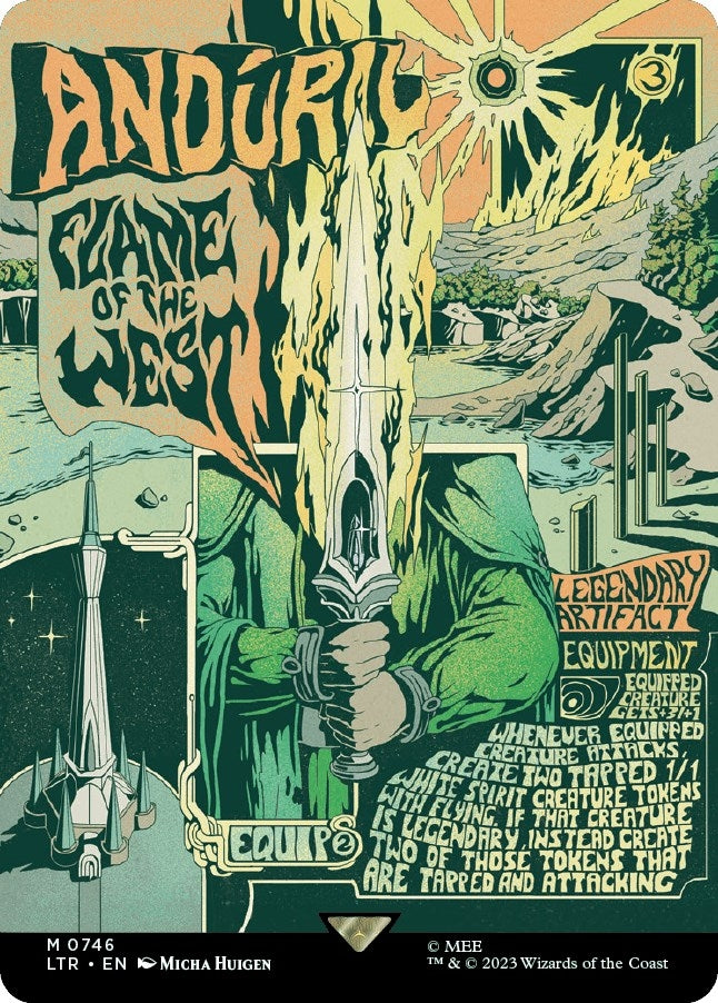 Anduril, Flame of the West (Borderless Poster) (746) (Universes Beyond: The Lord of the Rings: Tales of Middle-earth)