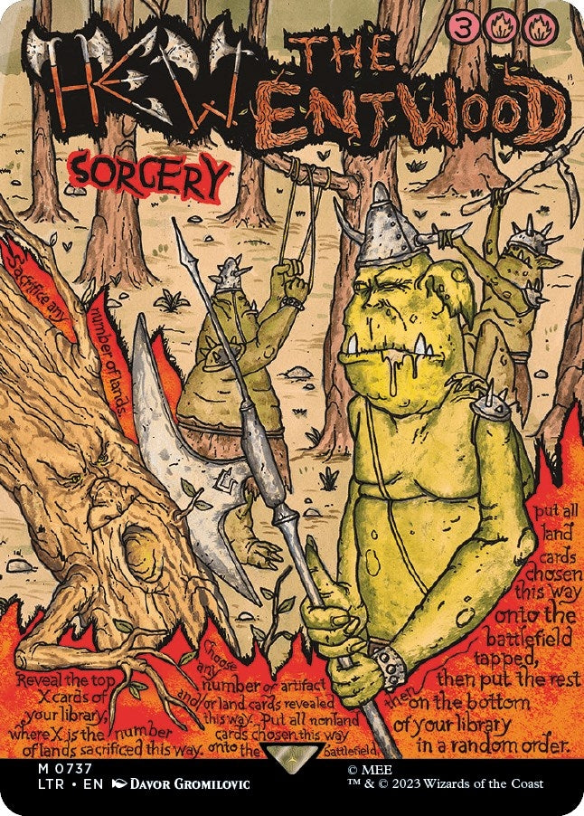 Hew the Entwood (Borderless Poster) (737) (Universes Beyond: The Lord of the Rings: Tales of Middle-earth)