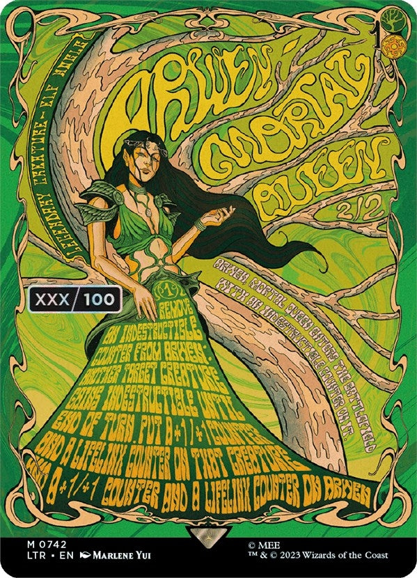 Arwen, Mortal Queen (Borderless Poster) (Serial Numbered) (742) (Universes Beyond: The Lord of the Rings: Tales of Middle-earth)