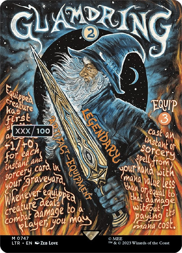 Glamdring (Borderless Poster) (Serial Numbered) (747) (Universes Beyond: The Lord of the Rings: Tales of Middle-earth)