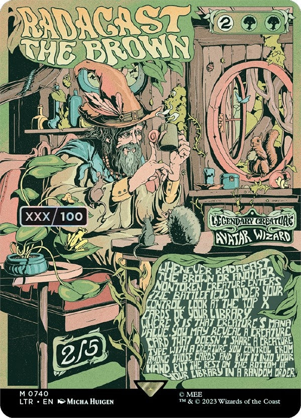 Radagast the Brown (Borderless Poster) (Serial Numbered) (740) (Universes Beyond: The Lord of the Rings: Tales of Middle-earth)