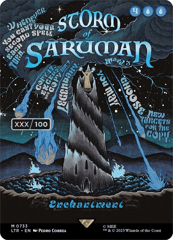 Storm of Saruman (Borderless Poster) (Serial Numbered) (733) (Universes Beyond: The Lord of the Rings: Tales of Middle-earth)