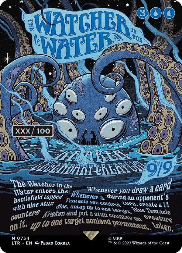 The Watcher in the Water (Borderless Poster) (Serial Numbered) (734) (Universes Beyond: The Lord of the Rings: Tales of Middle-earth)