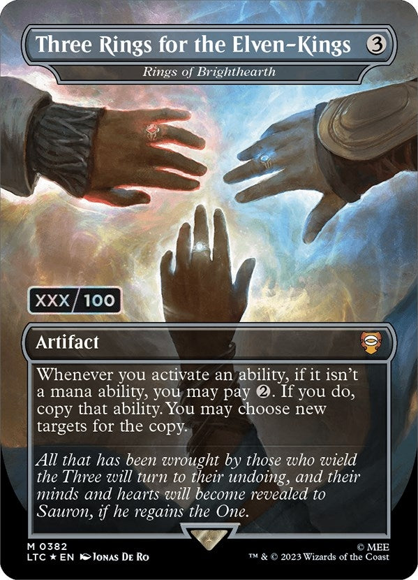 Three Rings for the Elven-Kings - Rings of Brighthearth (Serial Numbered) (382) (Commander: The Lord of the Rings: Tales of Middle-earth)