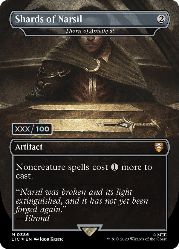 Shards of Narsil - Thorn of Amethyst (Serial Numbered) (386) (Commander: The Lord of the Rings: Tales of Middle-earth)