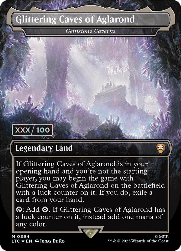 Glittering Caves of Aglarond - Gemstone Caverns (Serial Numbered) (394) (Commander: The Lord of the Rings: Tales of Middle-earth)