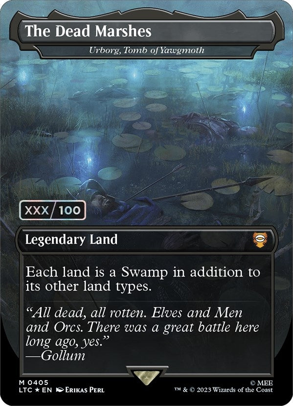 The Dead Marshes - Urborg, Tomb of Yawgmoth (Serial Numbered) (405) (Commander: The Lord of the Rings: Tales of Middle-earth)