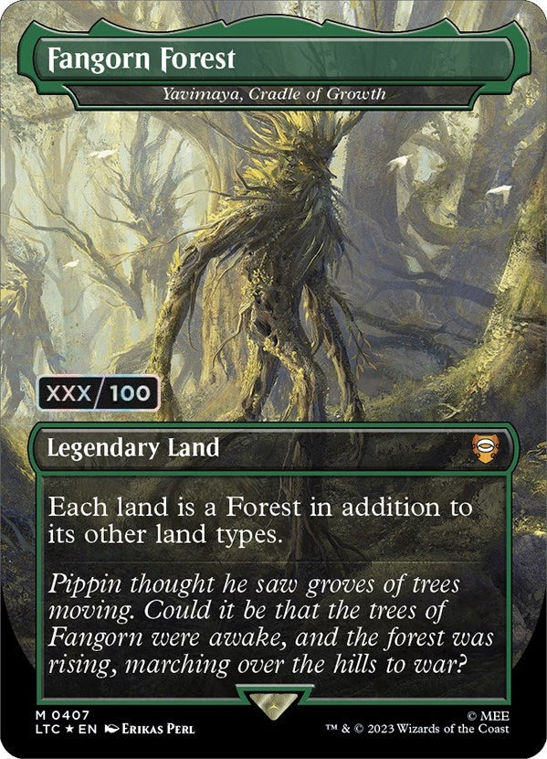 Fangorn Forest - Yavimaya, Cradle of Growth (Serial Numbered) (407) (Commander: The Lord of the Rings: Tales of Middle-earth)