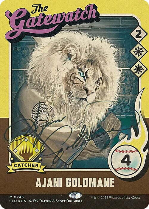 Ajani Goldmane (745) (Autographed) (745) (Secret Lair Drop Series)