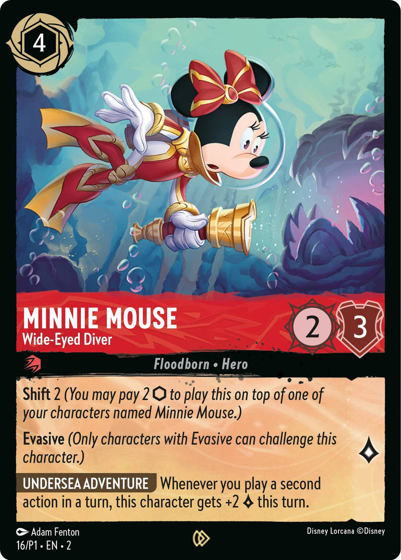 Minnie Mouse - Wide-Eyed Diver (16) (Disney Lorcana Promo Cards)