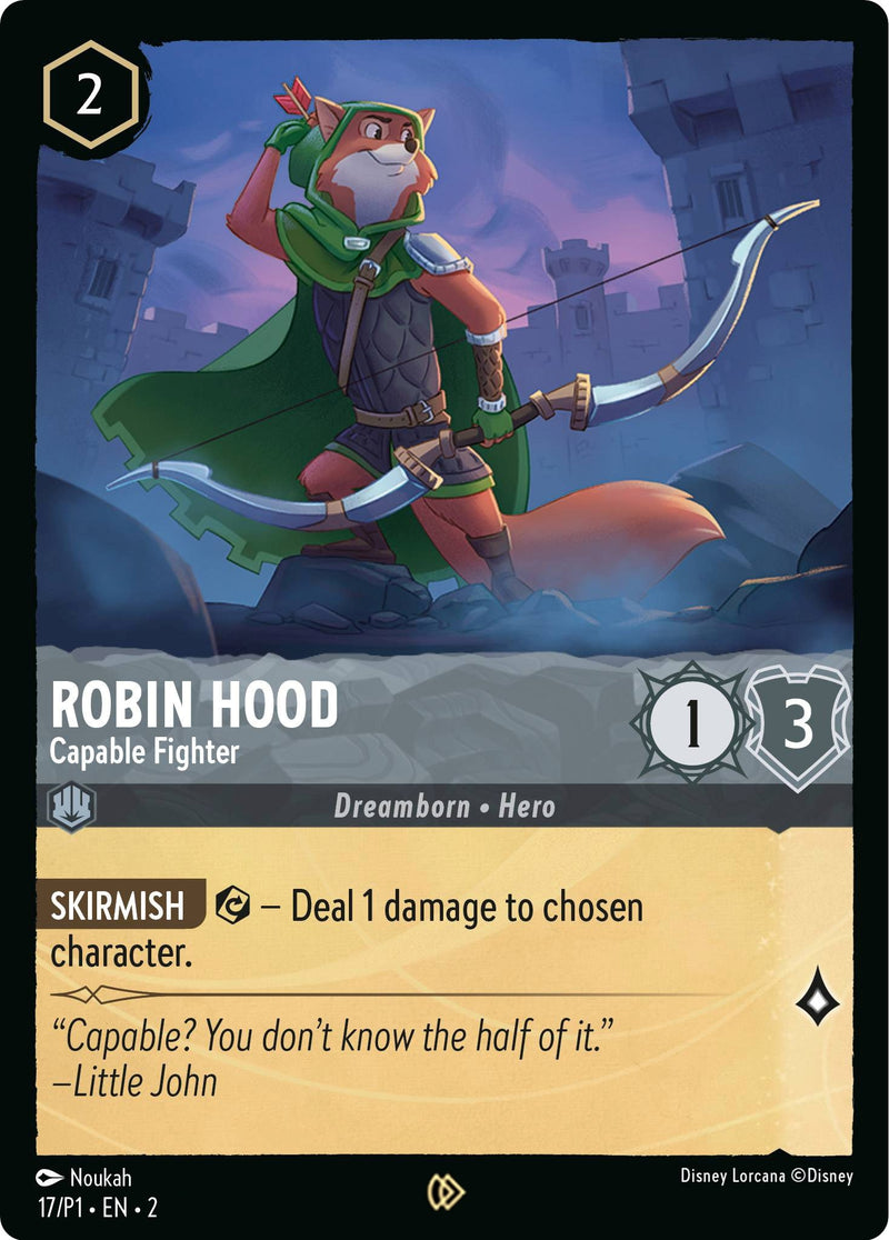 Robin Hood - Capable Fighter (17) (Disney Lorcana Promo Cards)
