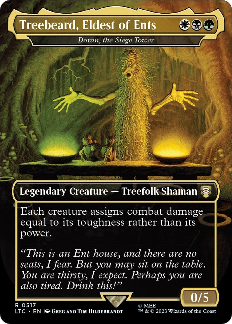 Treebeard, Eldest of Ents - Doran, the Siege Tower (Borderless) (517) (Commander: The Lord of the Rings: Tales of Middle-earth)