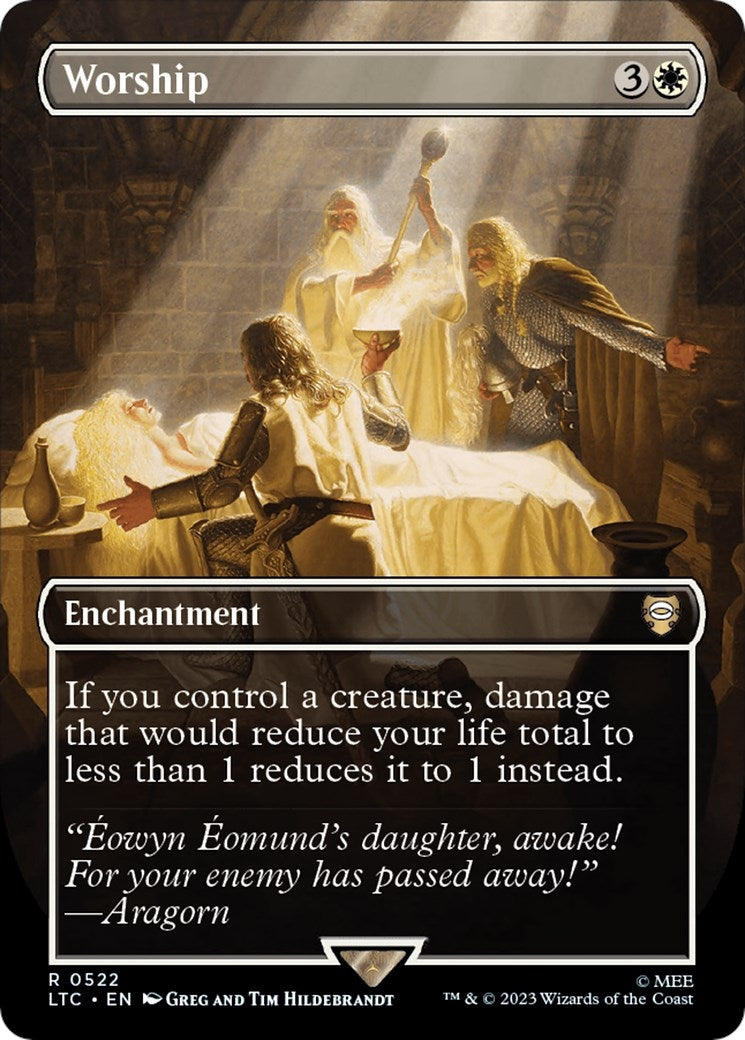 Worship (Borderless) (522) (Commander: The Lord of the Rings: Tales of Middle-earth)