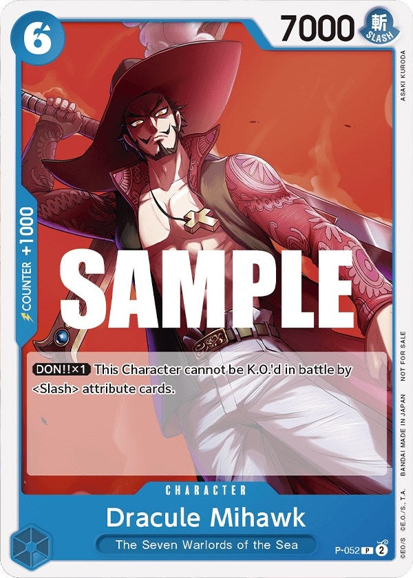 Image for Dracule Mihawk (Sealed Battle Kit Vol. 1) (P-052) (One Piece Promotion Cards) - One Piece Card Game