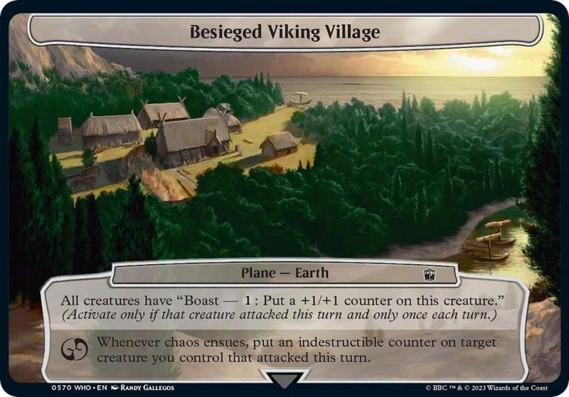 Besieged Viking Village (570) (Planechase: Universes Beyond: Doctor Who)