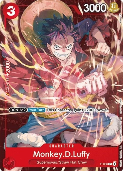 Image for Monkey.D.Luffy - P-006 (Retail Promo) (P-006) (One Piece Promotion Cards) - One Piece Card Game