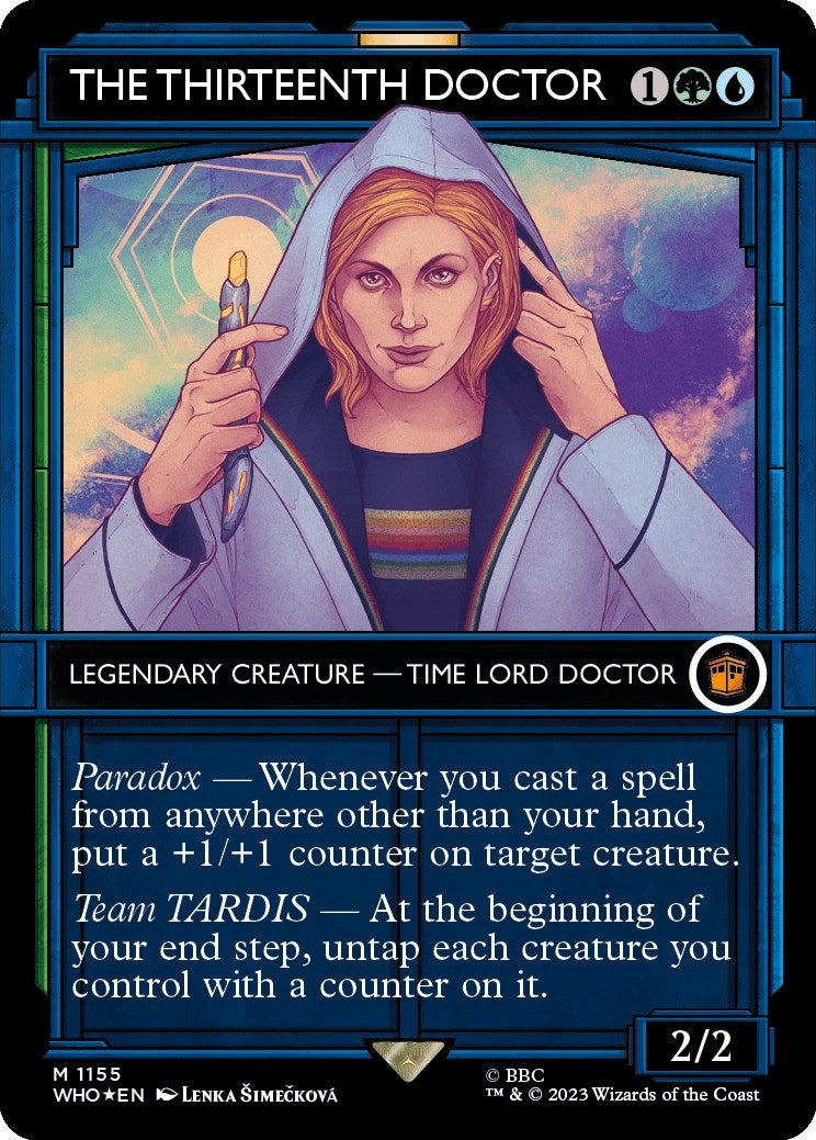 The Thirteenth Doctor (Showcase) (Surge Foil) (1155) (Universes Beyond: Doctor Who)