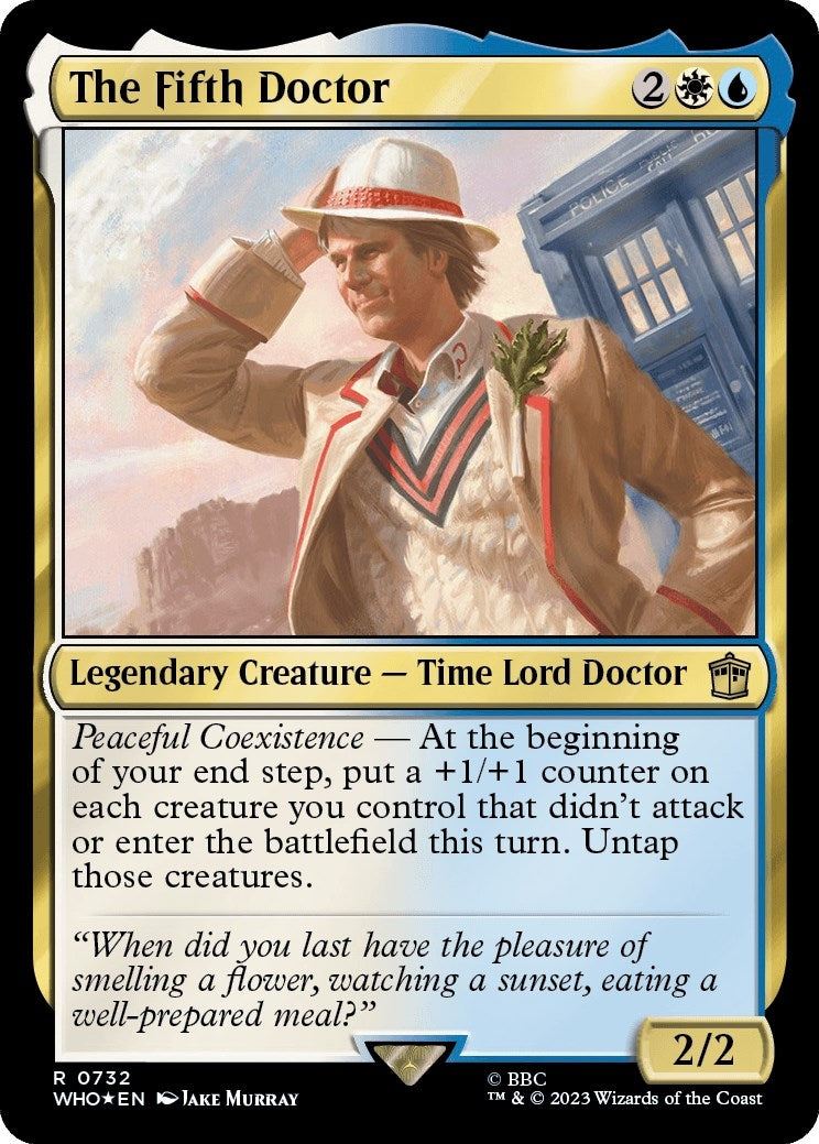 The Fifth Doctor (Surge Foil) (732) (Universes Beyond: Doctor Who)