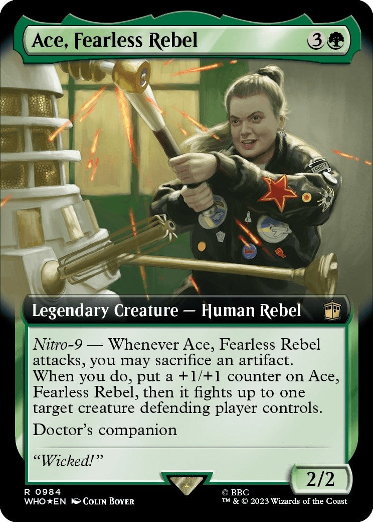 Ace, Fearless Rebel (Extended Art) (Surge Foil) (984) (Universes Beyond: Doctor Who)