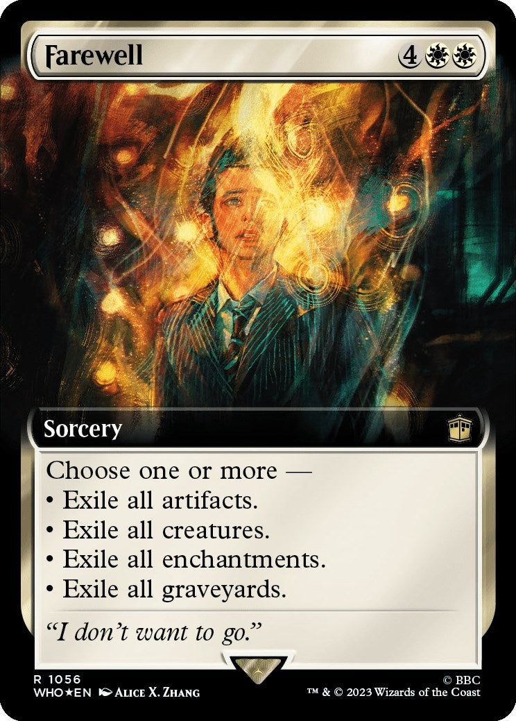 Farewell (Extended Art) (Surge Foil) (1056) (Universes Beyond: Doctor Who)